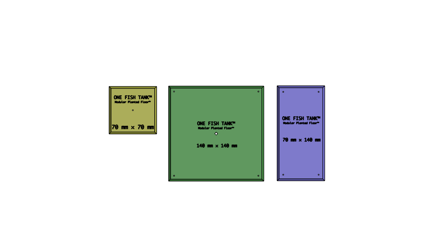 Modular Planted Floor™ — Starter Kit (9 Free STL Files + PDF Template)
