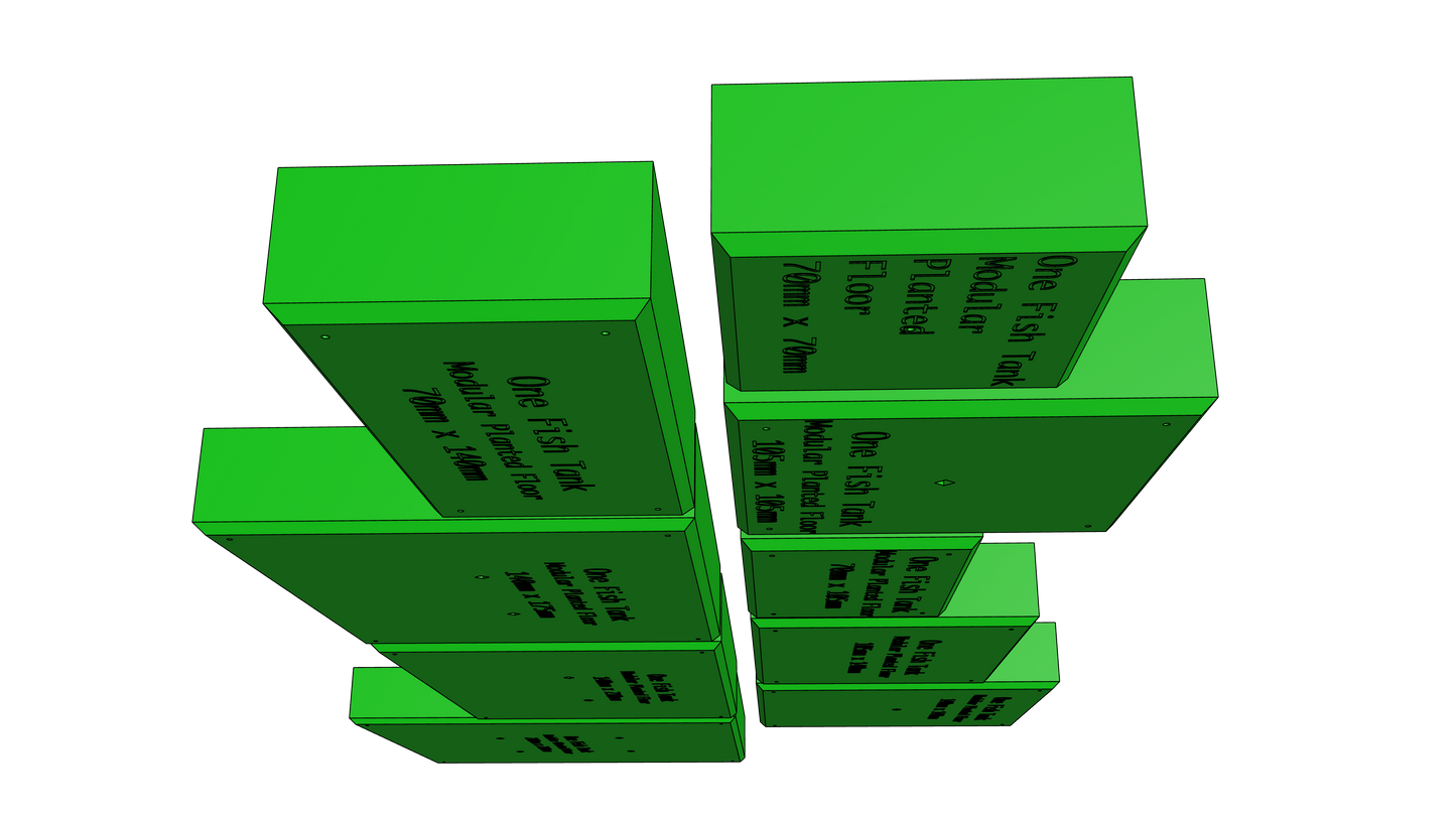 Modular Planted Floor™ — Standard Library | One Fish Tank™