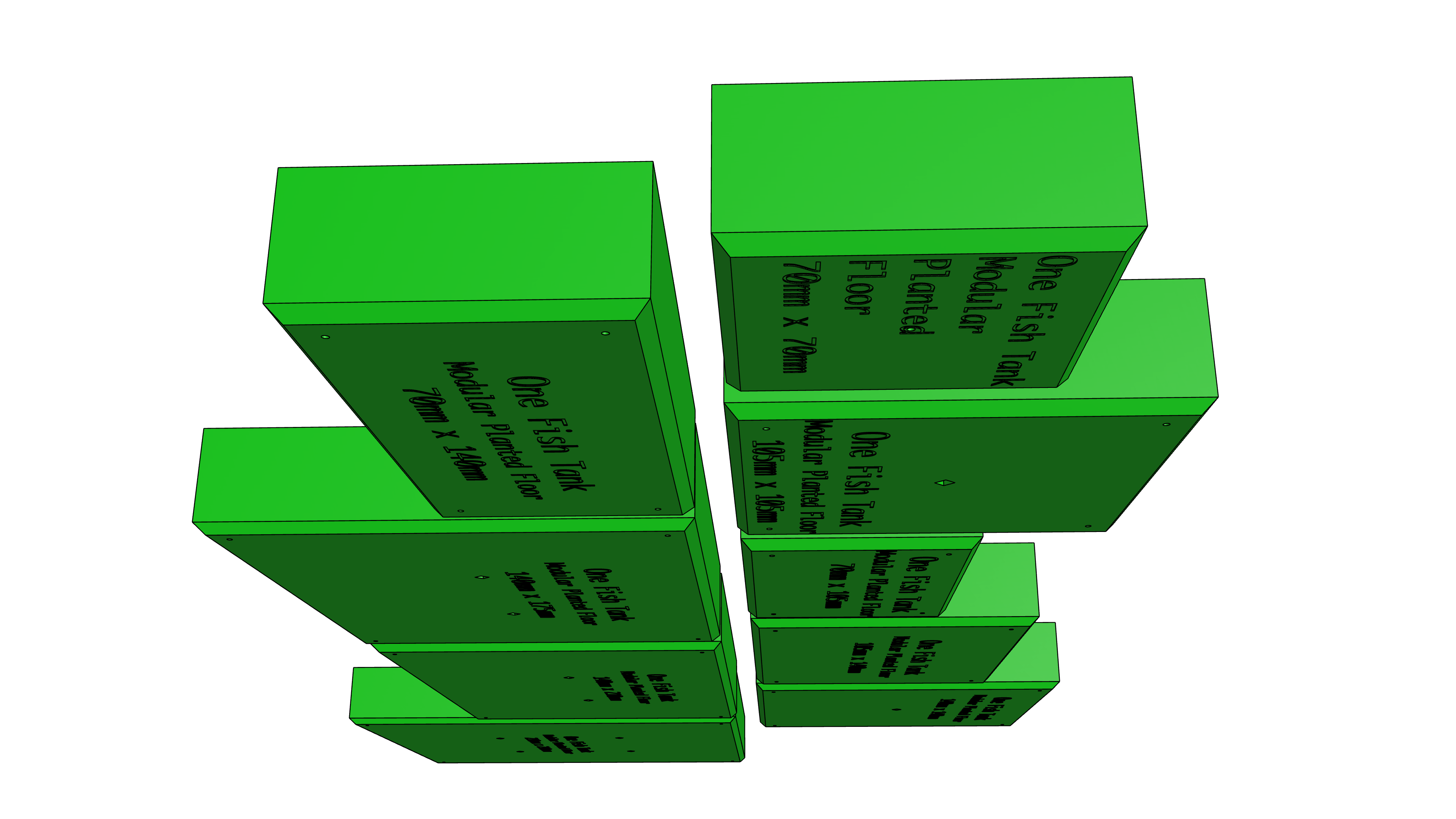 Modular Planted Floor™ — Standard Library | One Fish Tank™